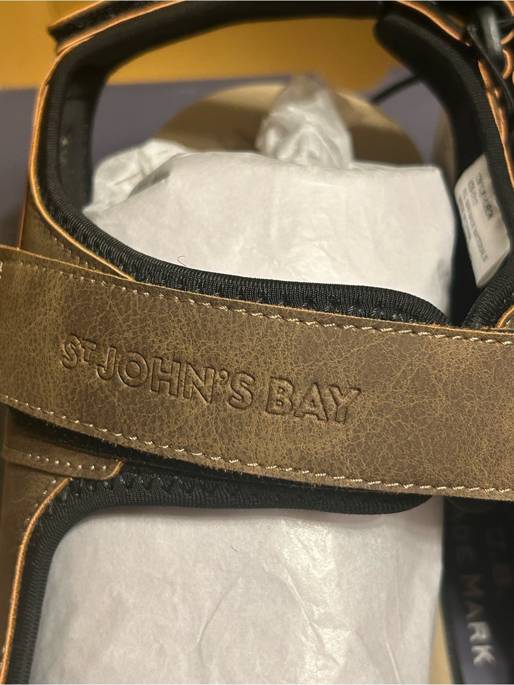 St John's Bay Men's Strap Sandals SJB Huron Size 12M New In Box - Picture 6 of 11